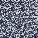 Popeline Fleurs Bleu Nuit - Ribes y Casals