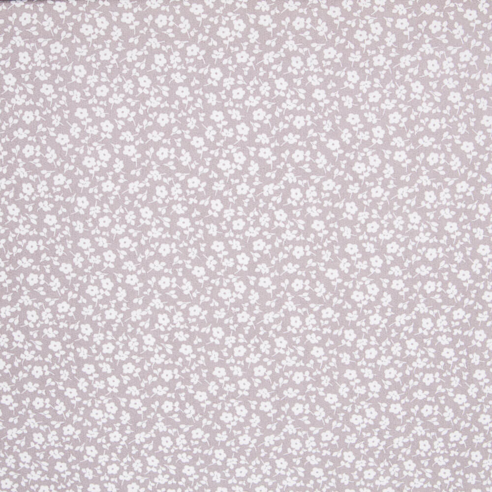Popeline Fleurs Gris - Ribes y Casals