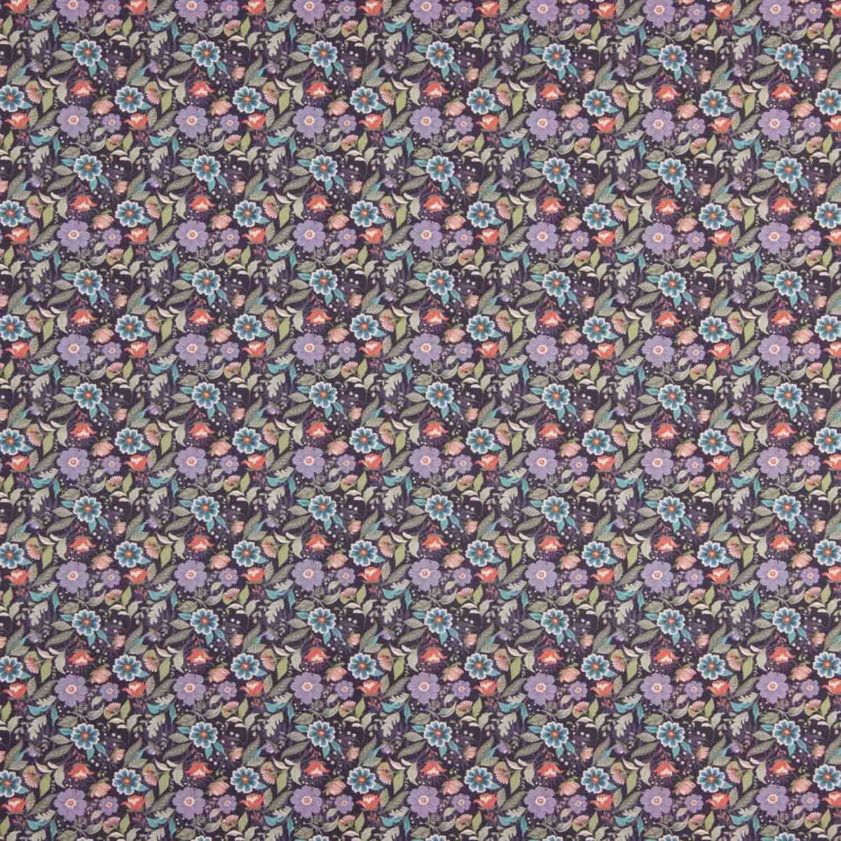 Popeline de coton violet botanique - Ribes y Casals