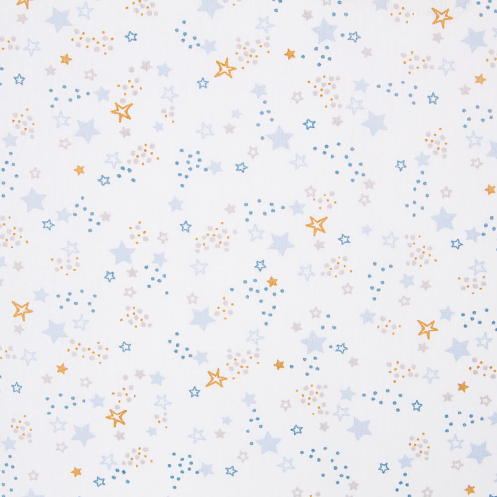 Popeline Galaxy Bleu Oeko-Tex® - Ribes y Casals