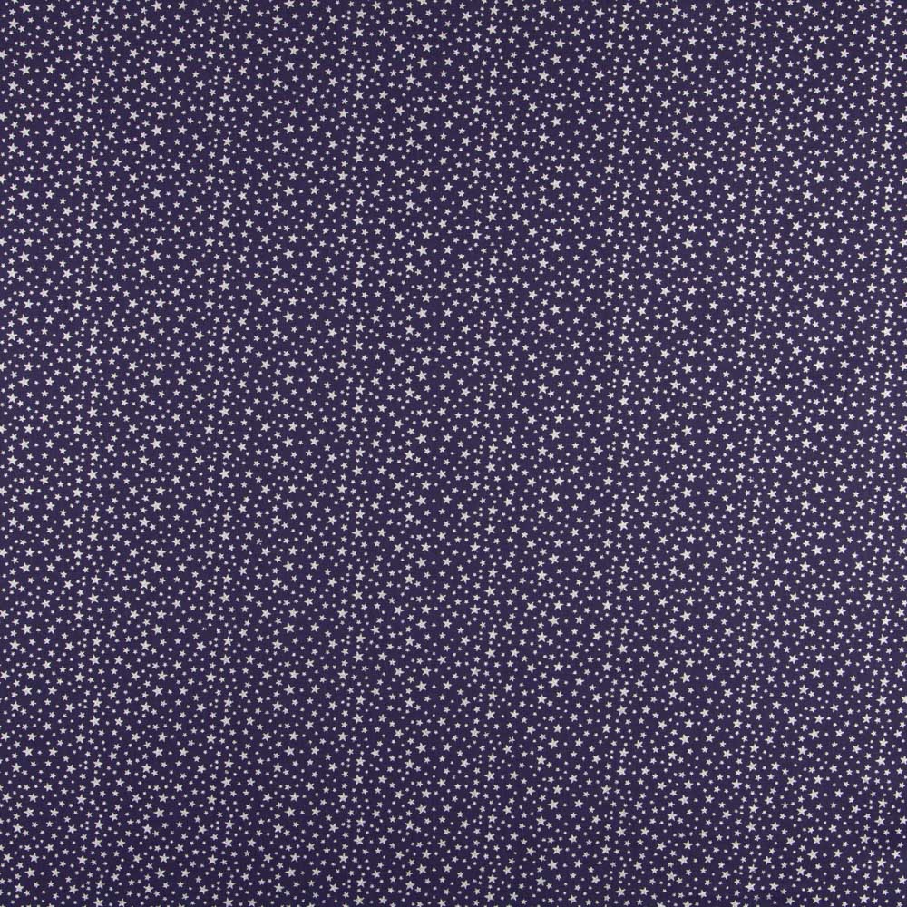 Popeline Galaxie Lurex Bleu Marine - Ribes y Casals