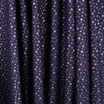 Popeline Galaxie Lurex Bleu Marine - Ribes y Casals
