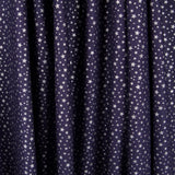 Popeline Galaxie Lurex Bleu Marine - Ribes y Casals