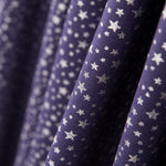 Popeline Galaxie Lurex Bleu Marine - Ribes y Casals