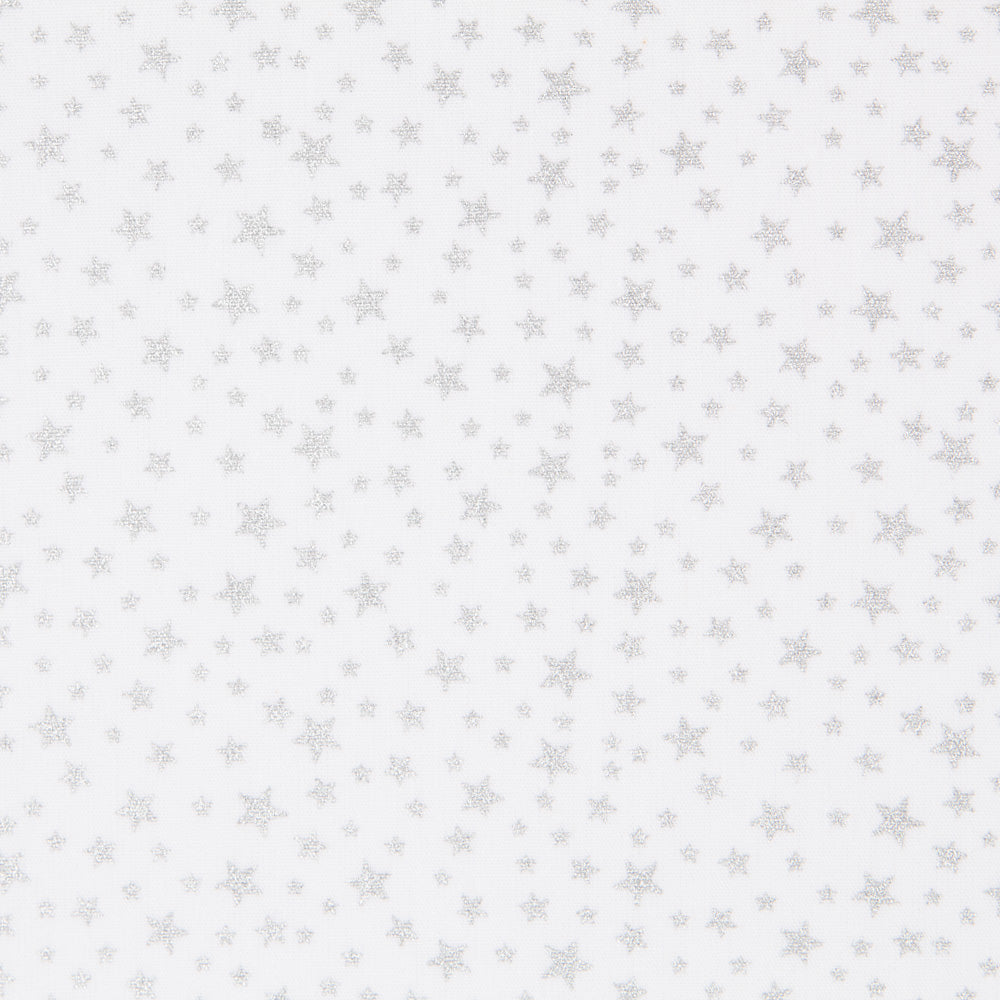 Popeline Galaxie Lurex Blanc - Ribes y Casals