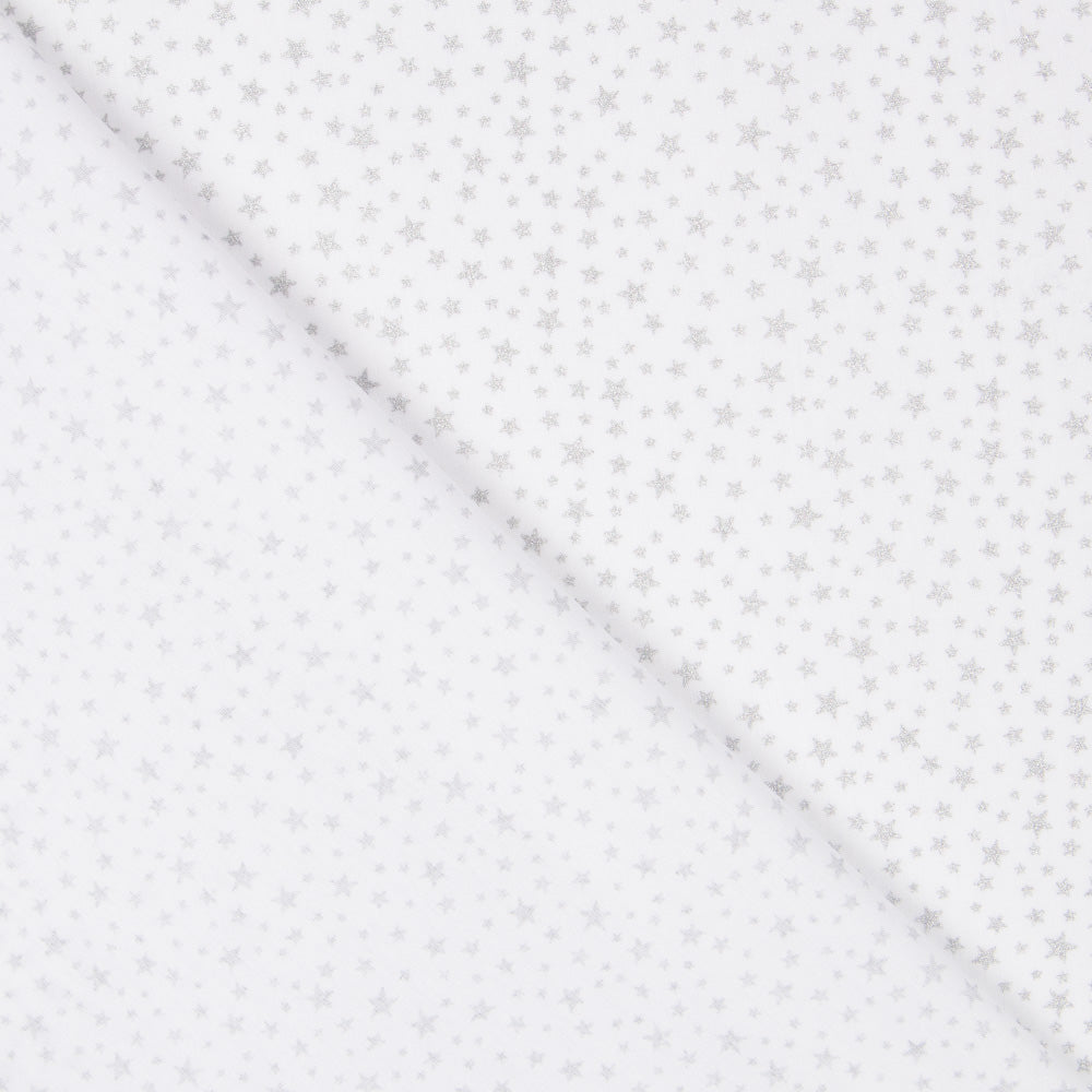 Retal Popelín Galaxy Lurex Blanco 50x145cm - Ribes y Casals