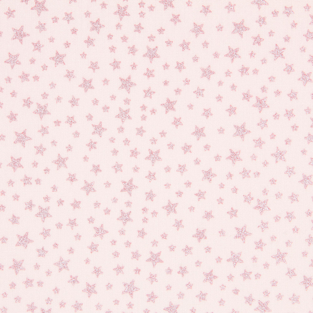 Popeline Galaxie Lurex Rose - Ribes y Casals