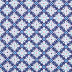Popeline Géométrique Neón Bleu - Ribes y Casals