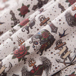 Popeline Gothic Tatto - Ribes y Casals