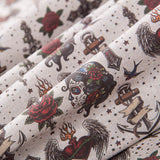 Popeline Gothic Tatto - Ribes y Casals