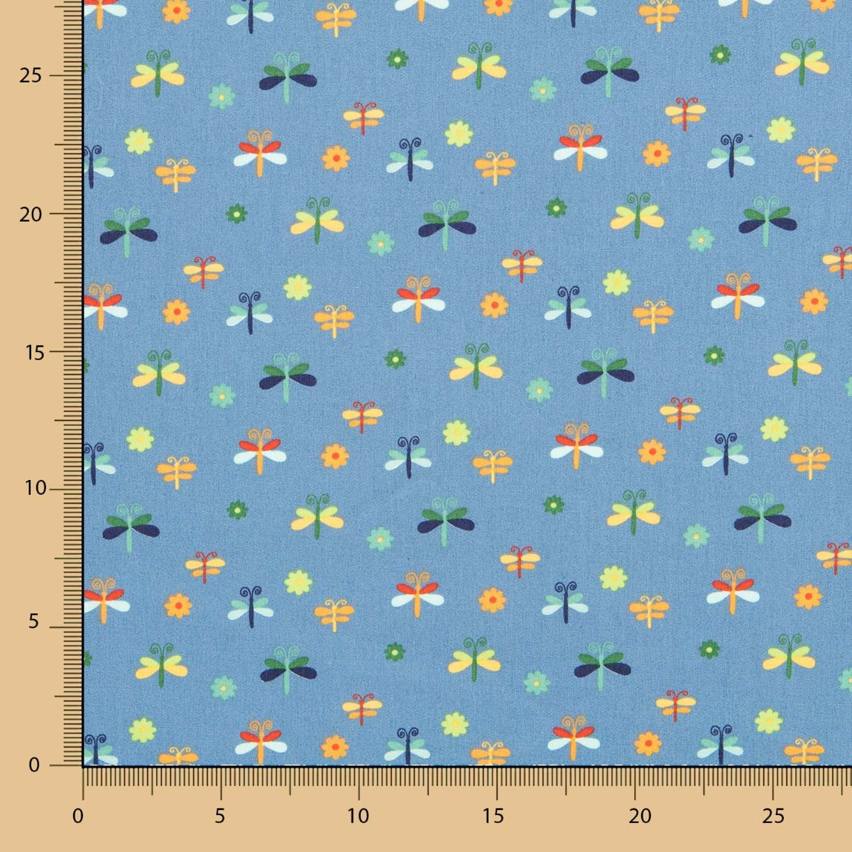 Popeline Insectes Bleu - Ribes y Casals