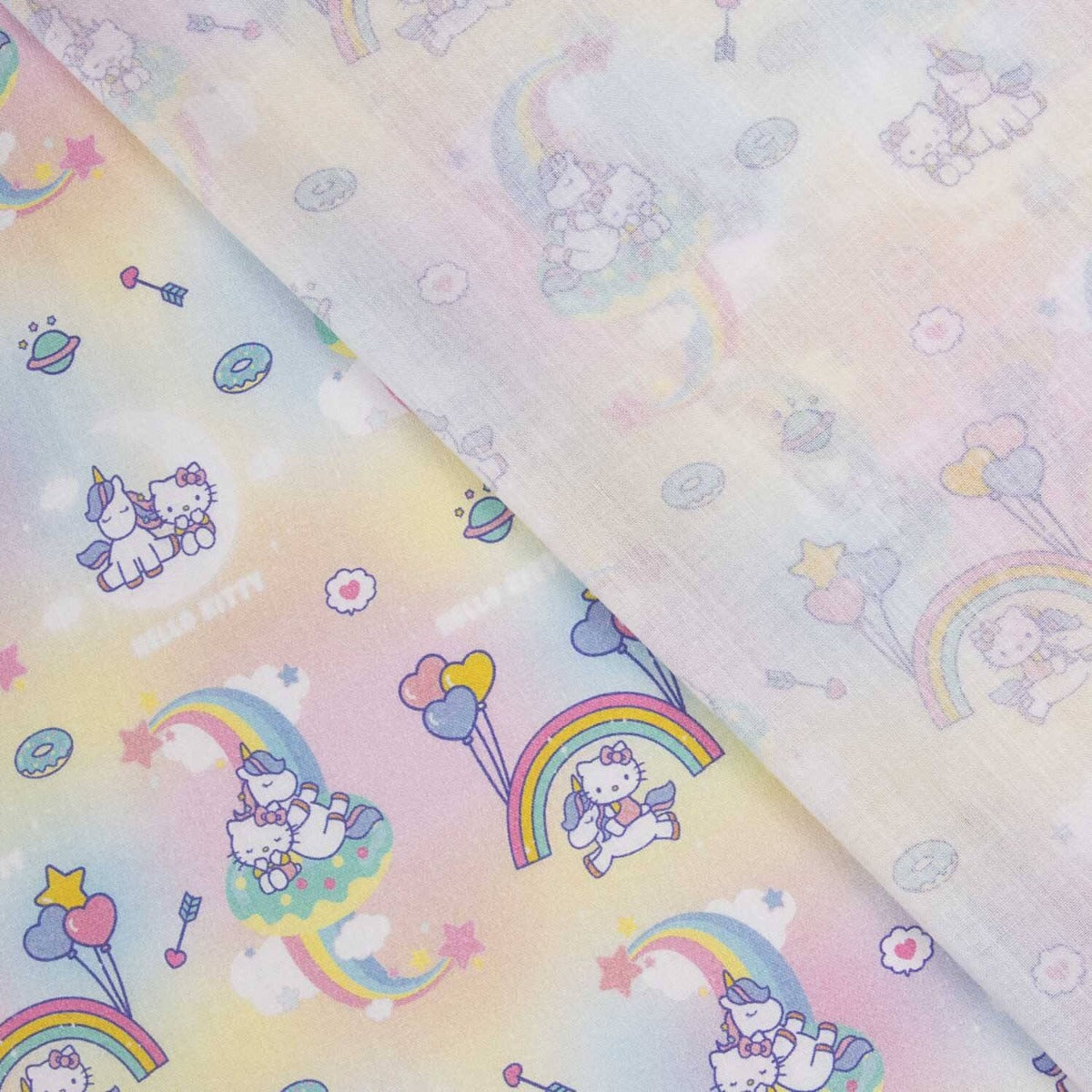 Popeline sous licence Hello Kitty et Pony - Ribes y Casals