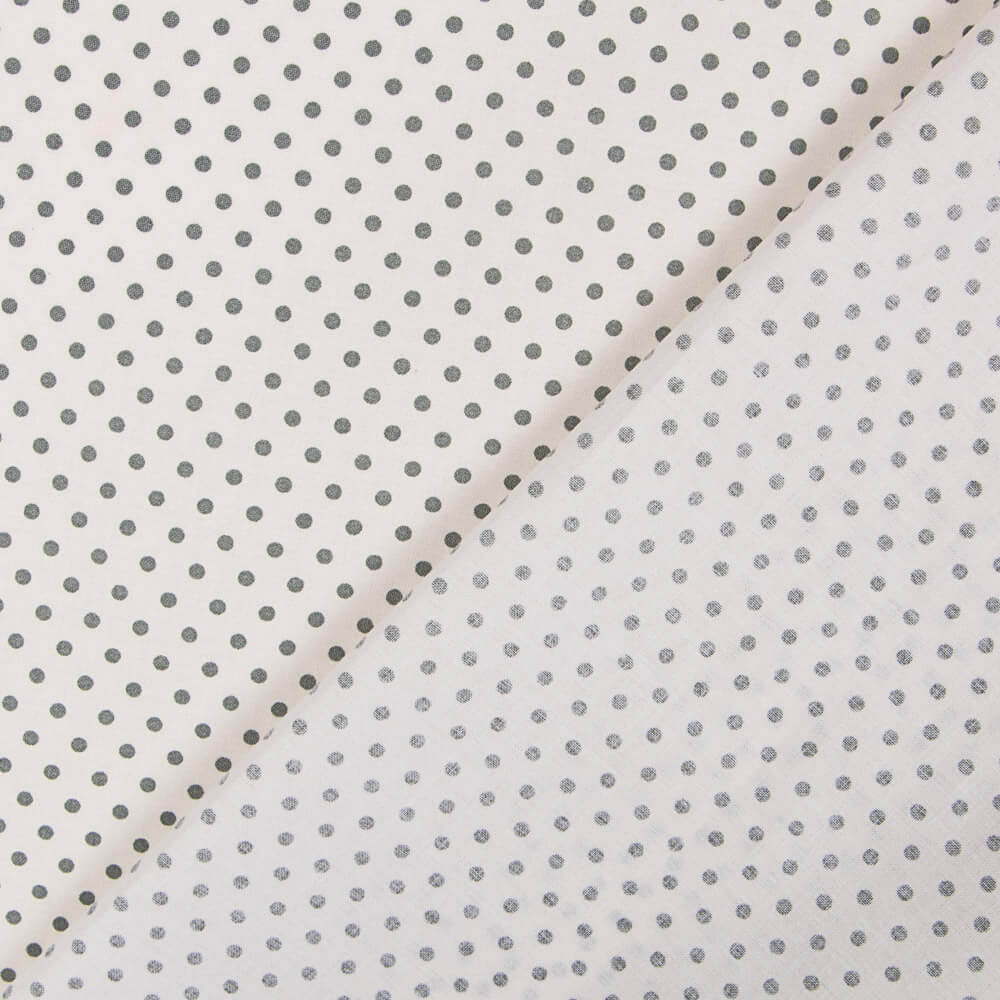 Popeline Pois Gris - Ribes y Casals