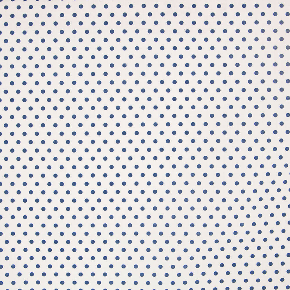 Popeline Pois Marine - Ribes y Casals