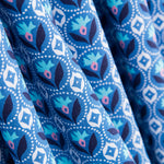 Popeline Medailles Fleur Bleu - Ribes y Casals