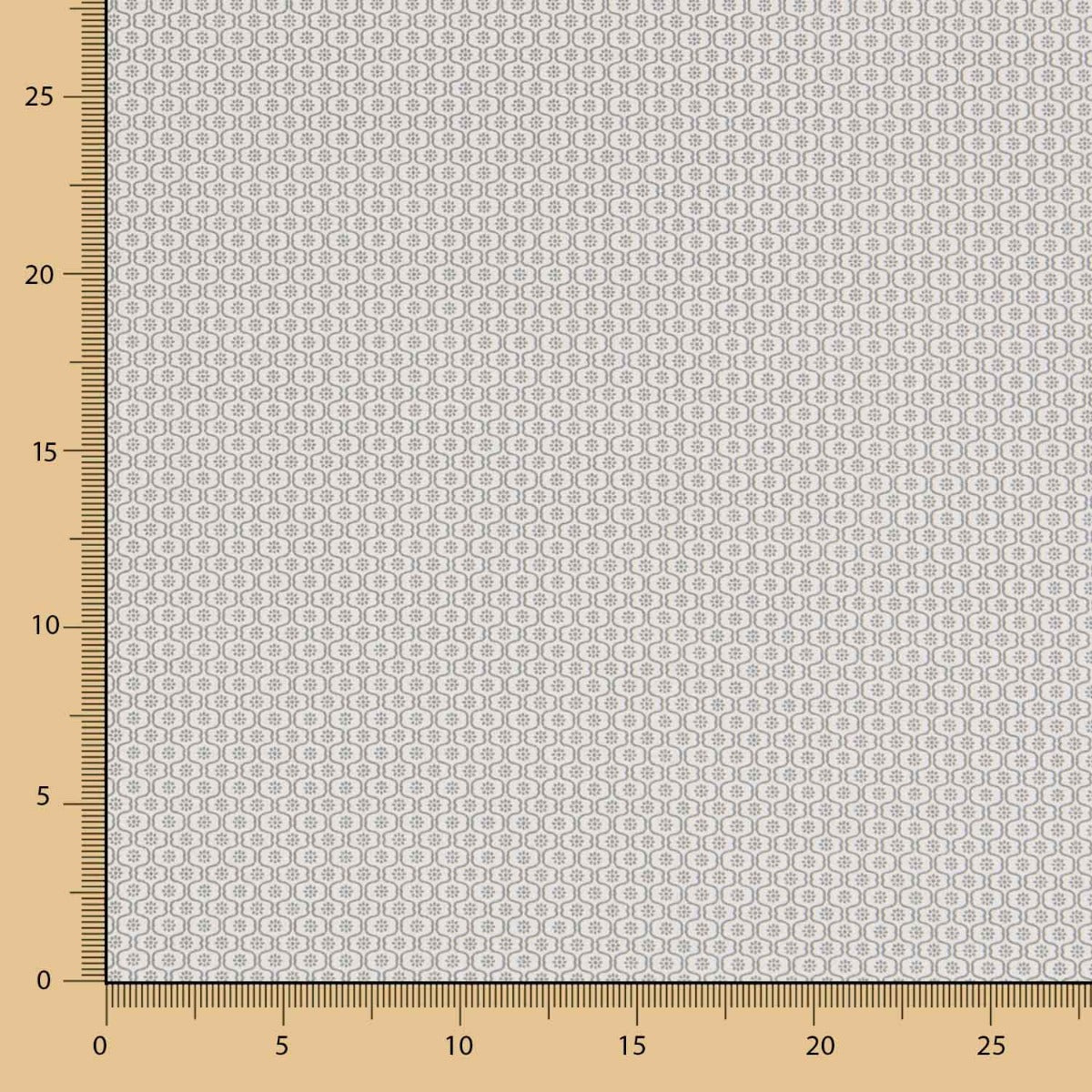 Popeline Mini Géo Beige - Ribes y Casals