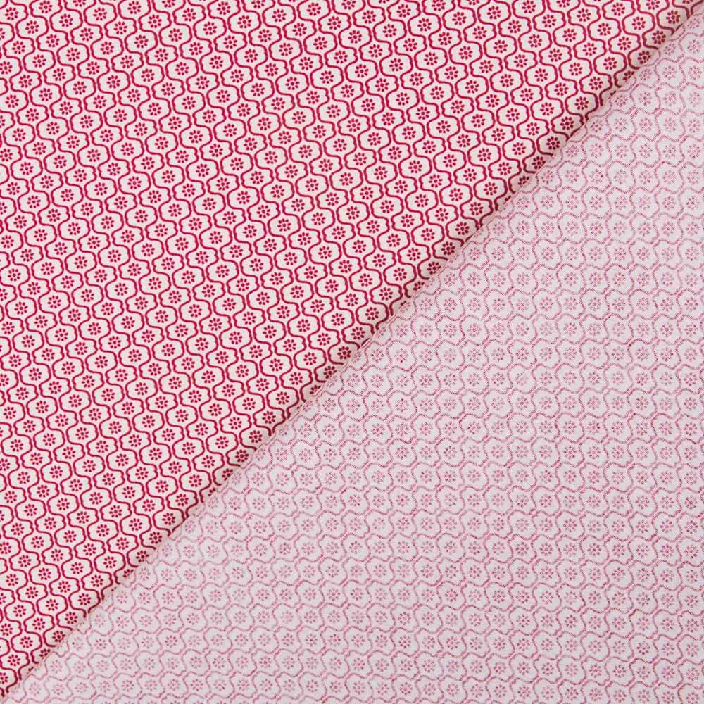 Popeline Mini Géo Rouge - Ribes y Casals