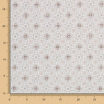 Popeline Mosaïque Fleural Grise - Ribes y Casals