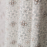 Popeline Mosaïque Fleural Grise - Ribes y Casals