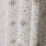 Popeline Mosaïque Fleural Grise - Ribes y Casals