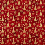 Popelín Navidad Abe-Estre Rojo - Ribes y Casals