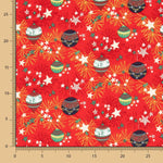 Popeline Boules de Noël Déco Rouge - Ribes y Casals