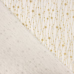 Popeline de Noël Ecru Pailletée - Ribes y Casals