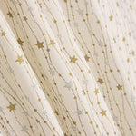 Popeline de Noël Ecru Pailletée - Ribes y Casals