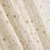 Popeline de Noël Ecru Pailletée - Ribes y Casals