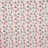 Popeline de Noël Cagatió Rouge - Ribes y Casals