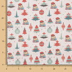 Popeline de Noël Cagatió Rouge - Ribes y Casals