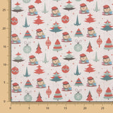 Popeline de Noël Cagatió Rouge - Ribes y Casals