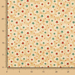 Popeline de Noël étoile dorée - Ribes y Casals