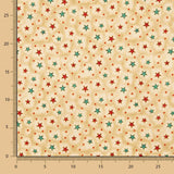 Popeline de Noël étoile dorée - Ribes y Casals