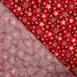 Popeline de Noël Etoilée Rouge - Ribes y Casals