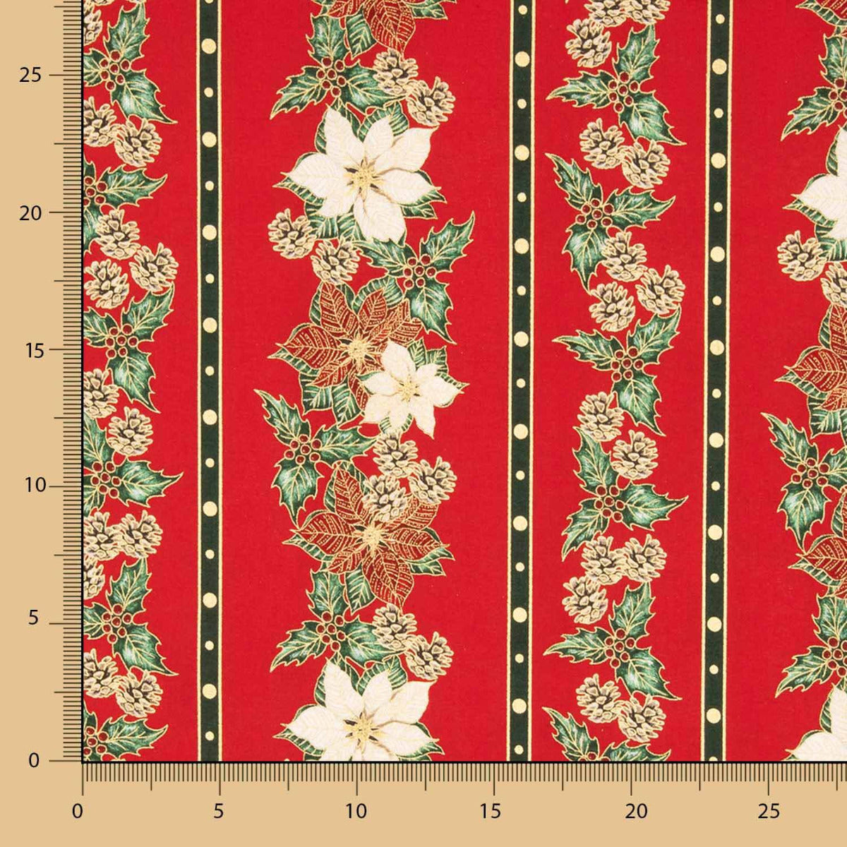 Popeline Guirlande De Noël Rouge - Ribes y Casals