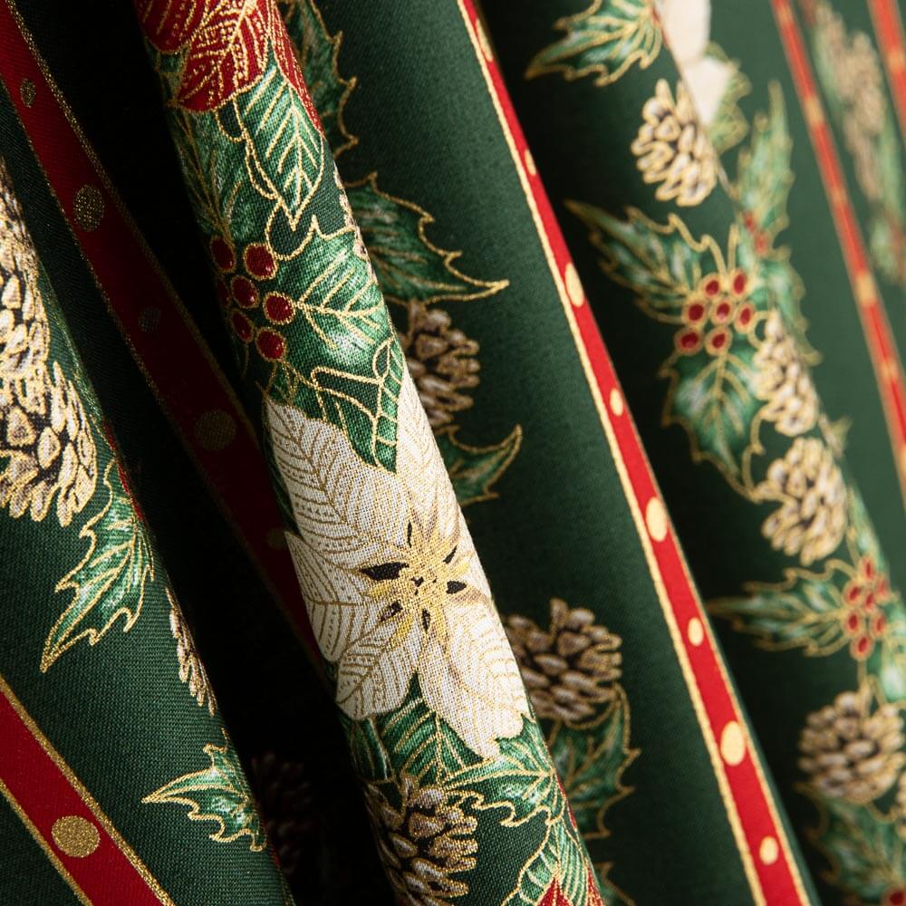 Guirlande Popeline de Noël Vert - Ribes y Casals