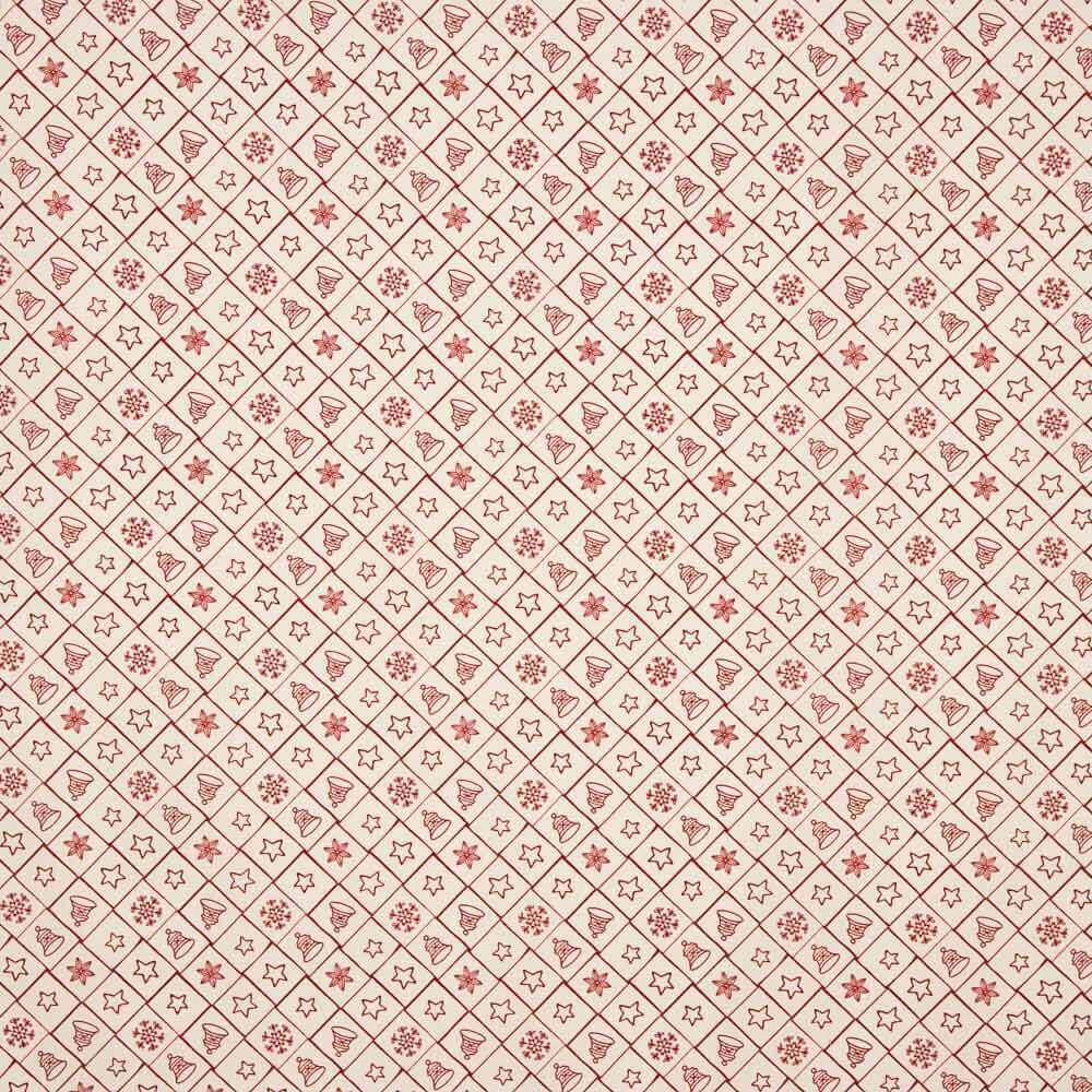 Popeline de Noël Icônes Ecru - Ribes y Casals