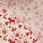 Popeline De Noël Motifs Ecru - Ribes y Casals