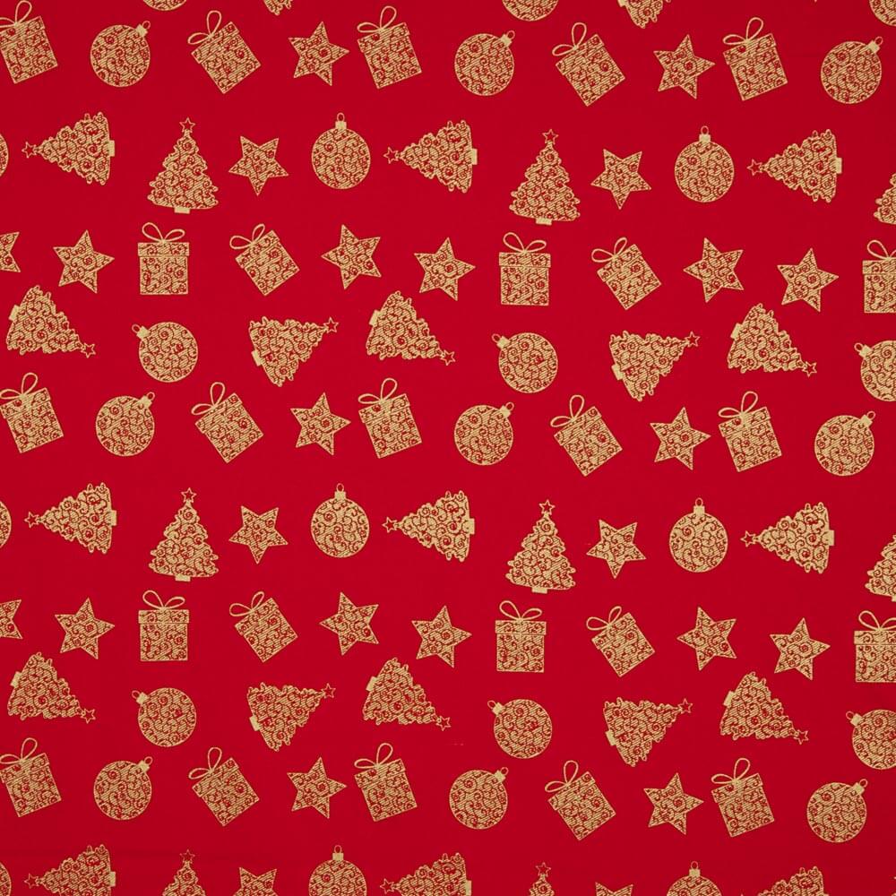 Popeline Cadeaux de Noël Rouge - Ribes y Casals