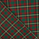 Popeline De Noël Tartan Lurex Rouge Et Vert - Ribes y Casals
