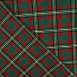 Popeline De Noël Tartan Lurex Rouge Et Vert - Ribes y Casals