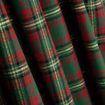 Popeline De Noël Tartan Lurex Rouge Et Vert - Ribes y Casals