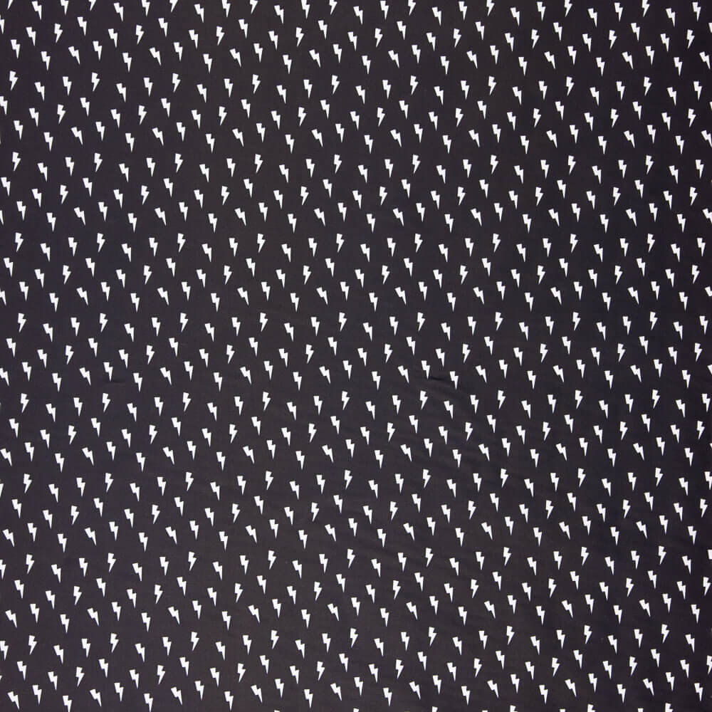 Popeline de Coton Eclair Noir - Ribes y Casals