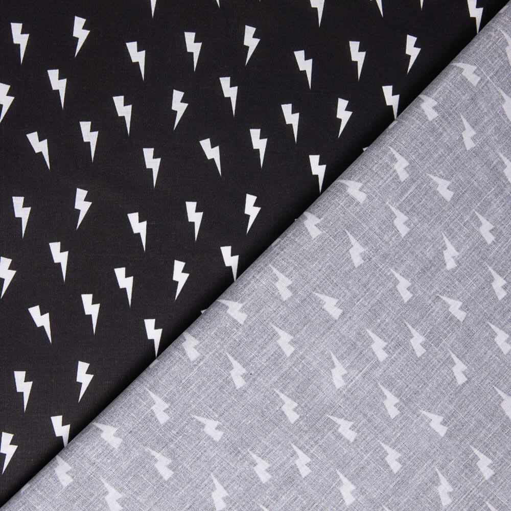 Popeline de Coton Eclair Noir - Ribes y Casals