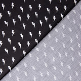 Popeline de Coton Eclair Noir - Ribes y Casals