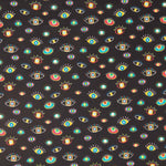 Oeko Tex Acanthe Popeline Noir - Ribes y Casals