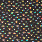 Oeko Tex Acanthe Popeline Noir - Ribes y Casals