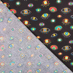 Oeko Tex Acanthe Popeline Noir - Ribes y Casals