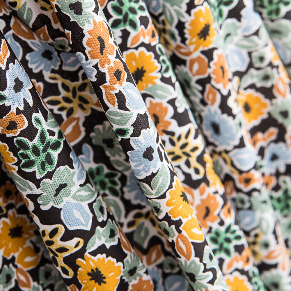 Oeko Tex Popeline Marnie Ocre - Ribes y Casals